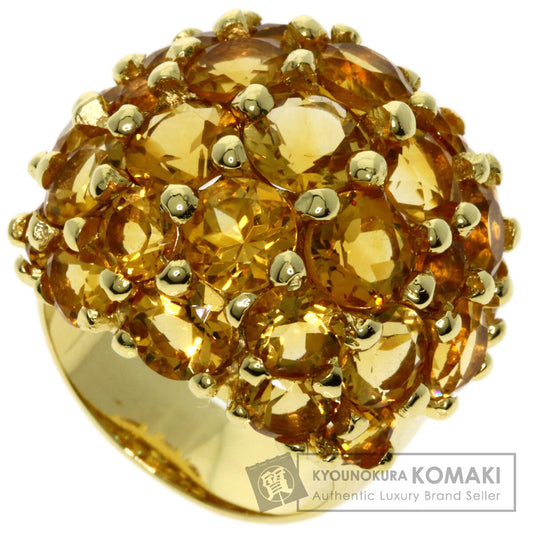 Ponte Vecchio   Ring Citrin K18 Yellow Gold Ladies