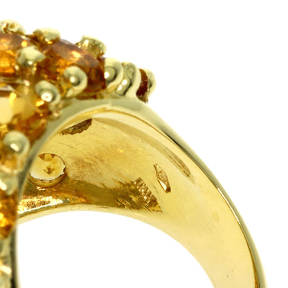 Ponte Vecchio   Ring Citrin K18 Yellow Gold Ladies