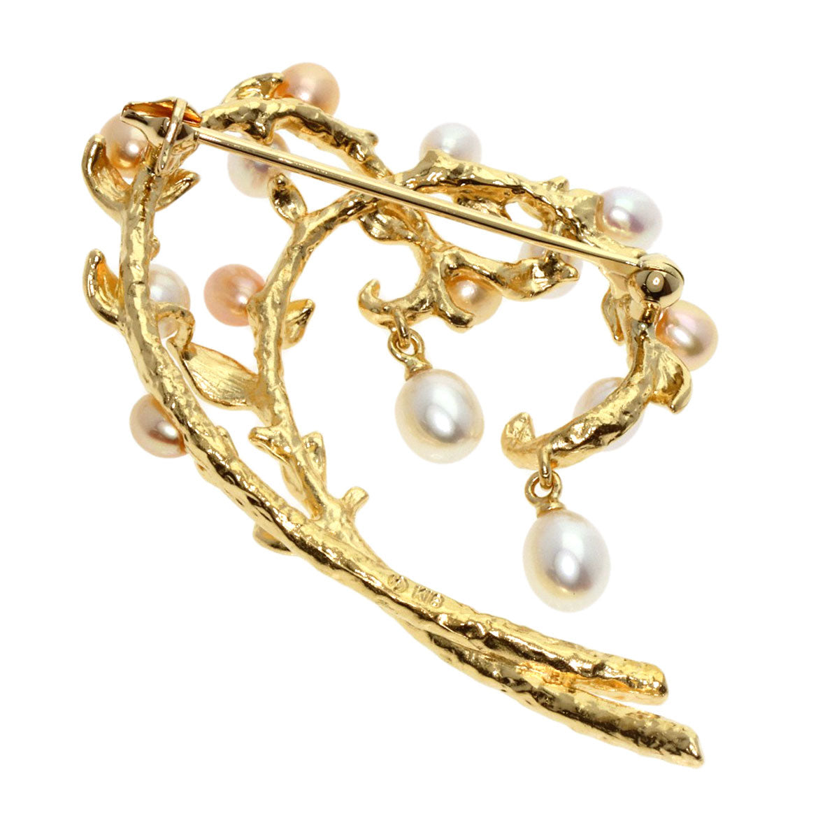 TASAKI   Brooch Pearl Pearl Brooch K18 Yellow Gold Ladies