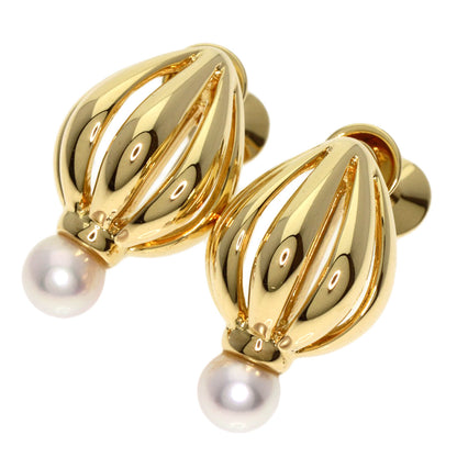 MIKIMOTO   Earring Pearl Pearl K18 Yellow Gold Ladies