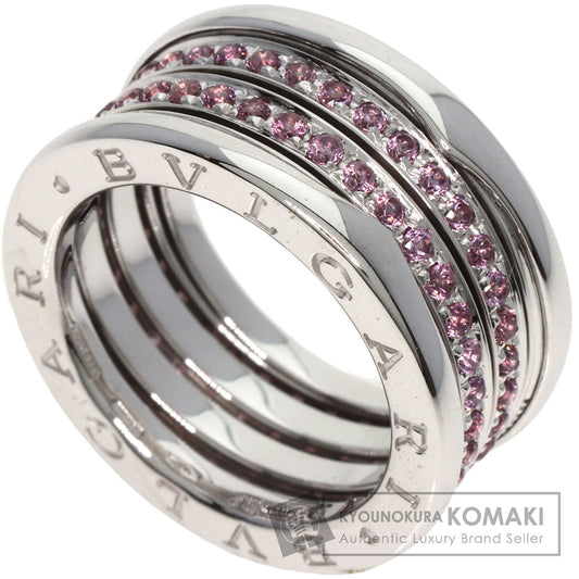 BVLGARI   Ring B.zero1 3 band Garnet #55 K18 White Gold Ladies