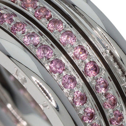 BVLGARI B.zero1 3 band Garnet #55 Ring K18 White Gold Ladies [Used]