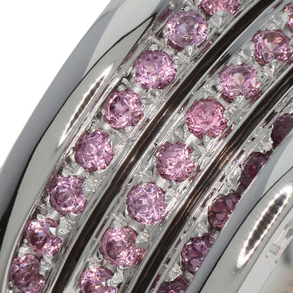 BVLGARI B.zero1 3 band Garnet #55 Ring K18 White Gold Ladies [Used]