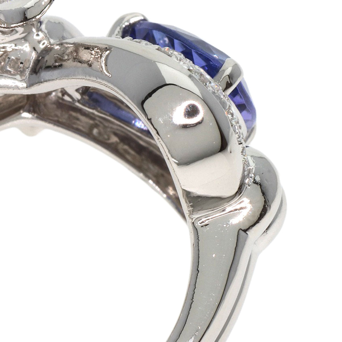 MITSUO KAJI   Ring Tanzanite Diamond Ring Platinum PT900 Ladies