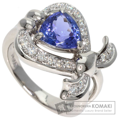 MITSUO KAJI Tanzanite Diamond Ring Ring Platinum PT900 Ladies [Used]
