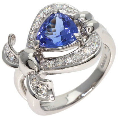 MITSUO KAJI Tanzanite Diamond Ring Ring Platinum PT900 Ladies [Used]