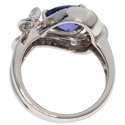 MITSUO KAJI Tanzanite Diamond Ring Ring Platinum PT900 Ladies [Used]