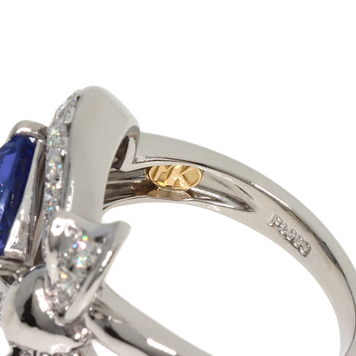 MITSUO KAJI Tanzanite Diamond Ring Ring Platinum PT900 Ladies [Used]