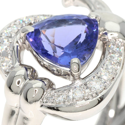 MITSUO KAJI Tanzanite Diamond Ring Ring Platinum PT900 Ladies [Used]