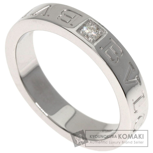 BVLGARI   Ring Double logo 1P Diamond K18 White Gold Ladies