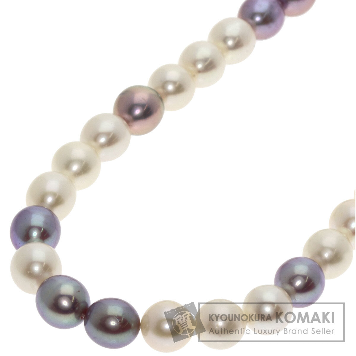 TASAKI Multicolor Freshwater Pearl Pearl Diamond Necklace K18 White Gold Ladies [Used]