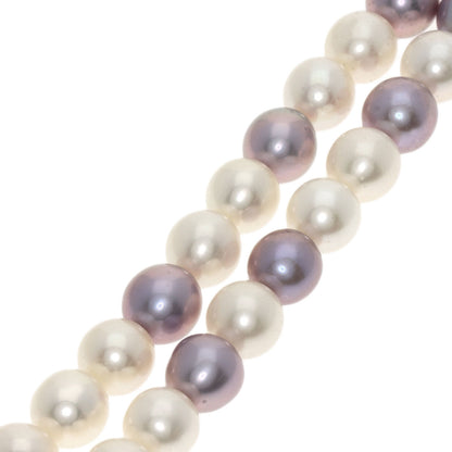 TASAKI Multicolor Freshwater Pearl Pearl Diamond Necklace K18 White Gold Ladies [Used]