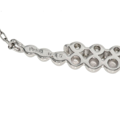 0.15ct Diamond Necklace Platinum PT850 PT900 1.7g　Ladies