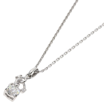 0.331ct Diamond Necklace Platinum PT900 PT850 3.2g　Ladies