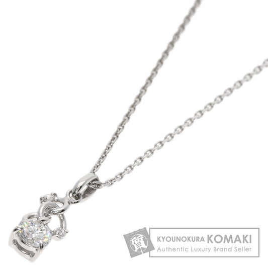 0.331ct Diamond Necklace Platinum PT900 PT850 3.2g　Ladies