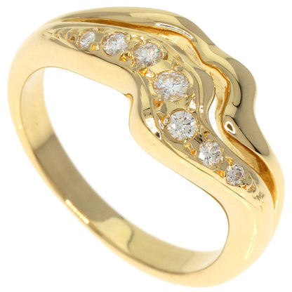 MIKIMOTO   Ring Diamond K18 Yellow Gold Ladies