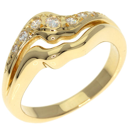 MIKIMOTO   Ring Diamond K18 Yellow Gold Ladies