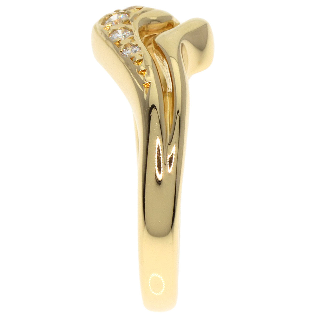 MIKIMOTO   Ring Diamond K18 Yellow Gold Ladies