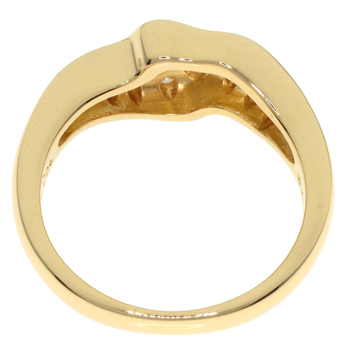 MIKIMOTO   Ring Diamond K18 Yellow Gold Ladies