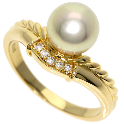 TASAKI   Ring Akoya Pearl Pearl Diamond K18 Yellow Gold Ladies