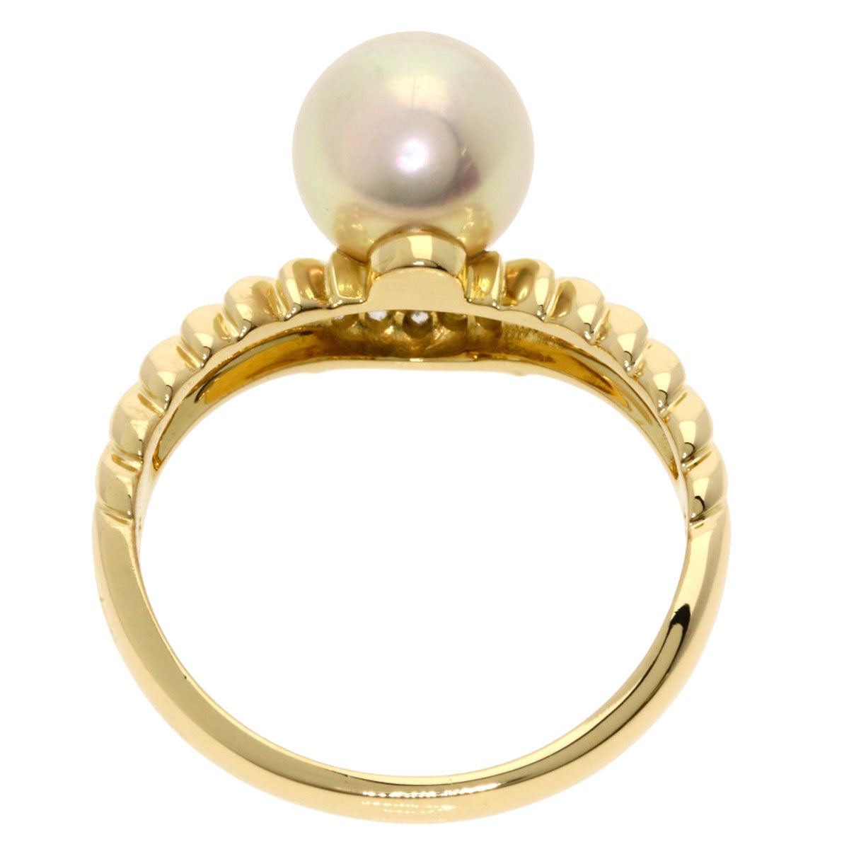 TASAKI   Ring Akoya Pearl Pearl Diamond K18 Yellow Gold Ladies