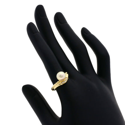 TASAKI   Ring Akoya Pearl Pearl Diamond K18 Yellow Gold Ladies