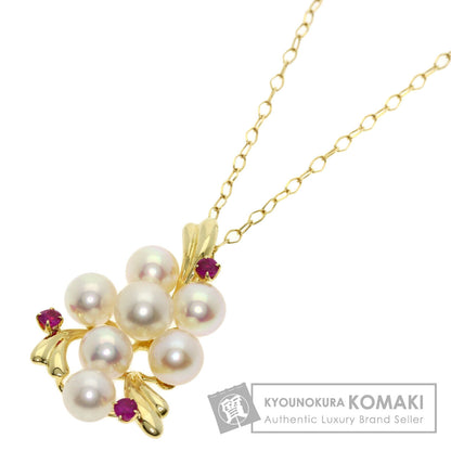 Akoya pearl Pearl Necklace K18 Yellow Gold  4.9g　Ladies