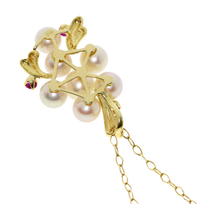 Akoya pearl Pearl Necklace K18 Yellow Gold  4.9g　Ladies