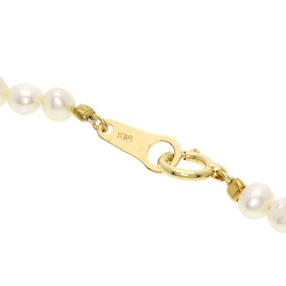 Freshwater Pearl Pearl Necklace K18 Yellow Gold  9.3g　Ladies