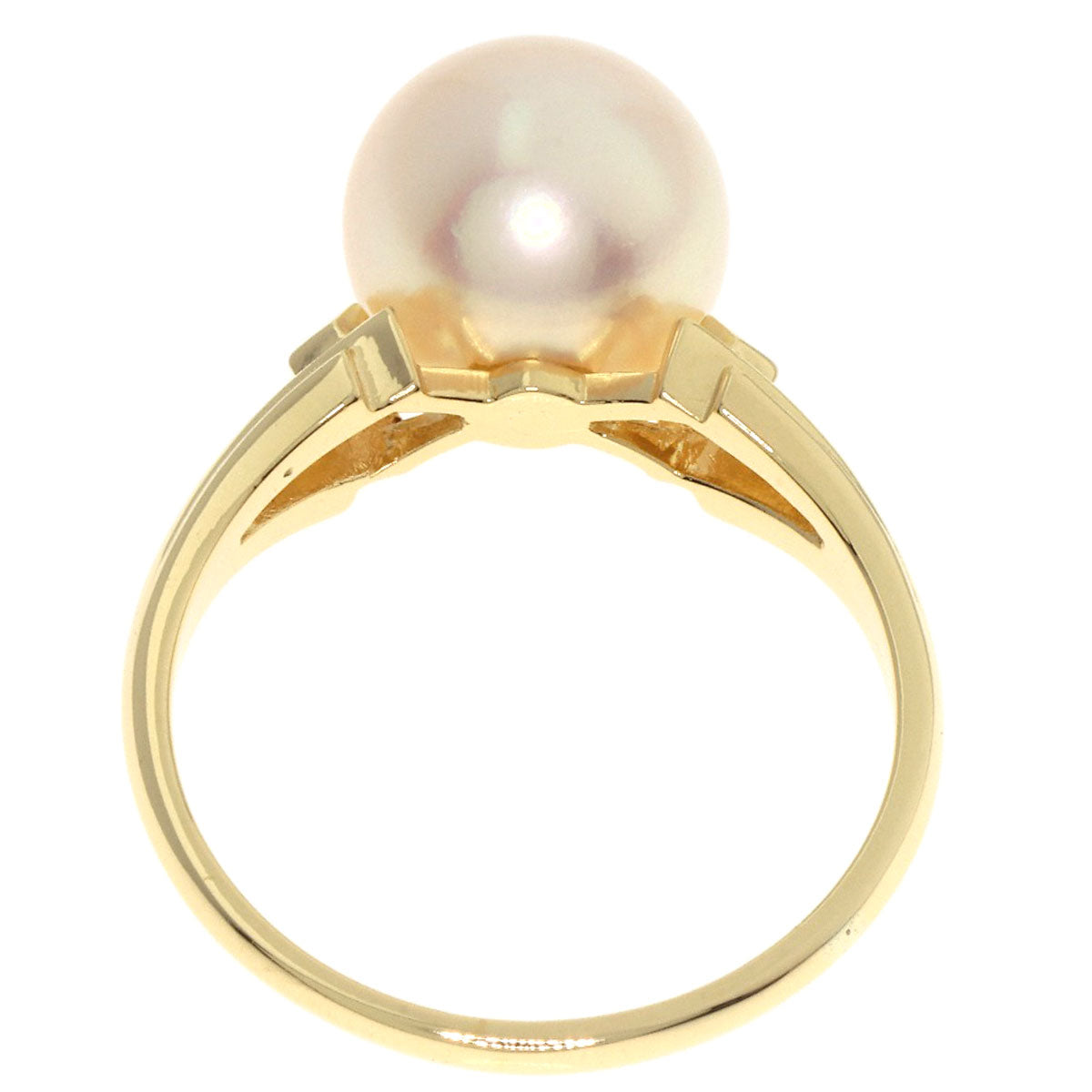 MIKIMOTO   Ring Pearl Pearl K18 Yellow Gold Ladies