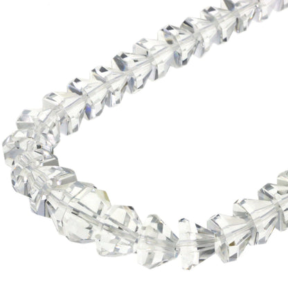 Crystal and freshwater pearl set of 2 Necklace Silver 47.6g　Ladies