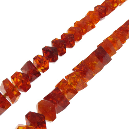 Amber Pearl Quartz 6-piece set Necklace Amber  58.7g　Ladies