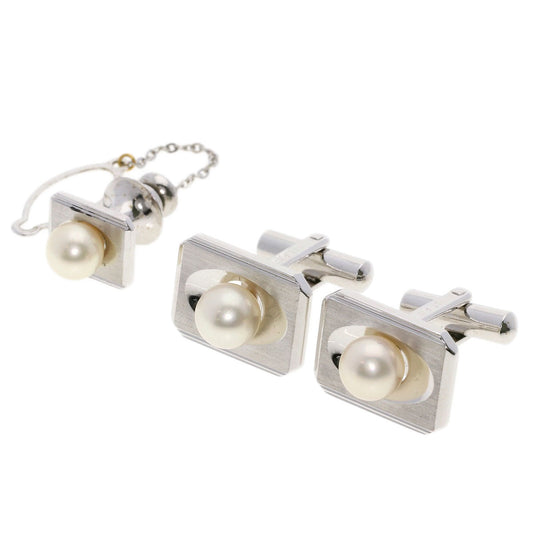 Cufflinks & Tie Tacks Pearl Pearl cuffs Silver  16g　mens