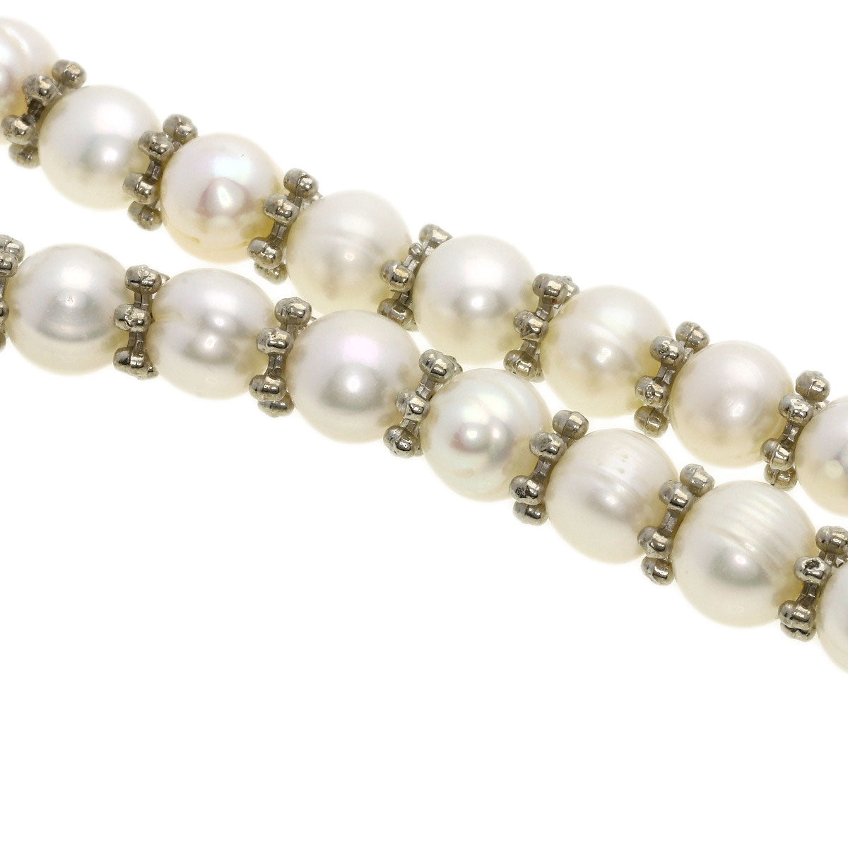 Pearl Pearl Necklace Metal 46.3g　Ladies