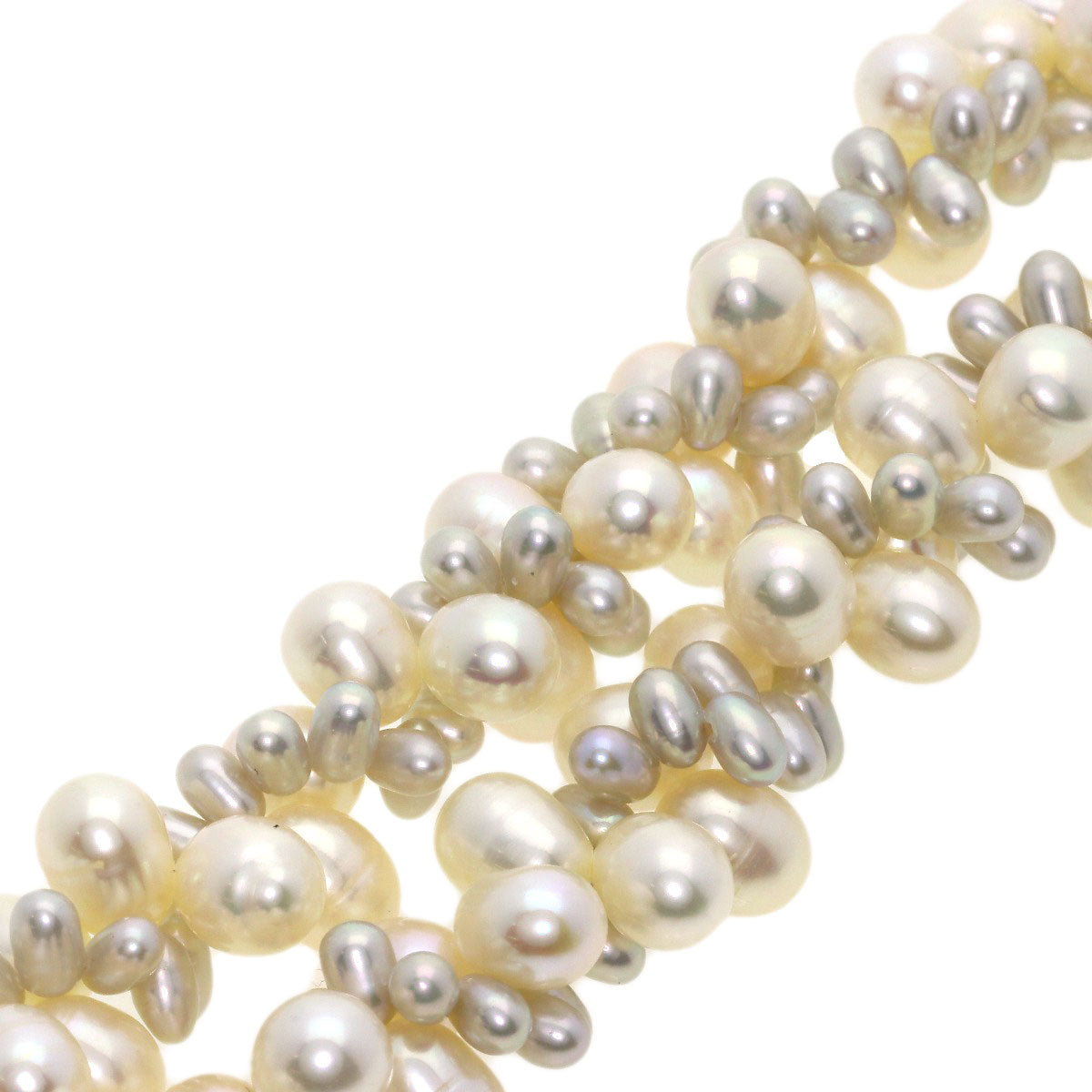 Freshwater Pearl Pearl Necklace Silver  52.9g　Ladies