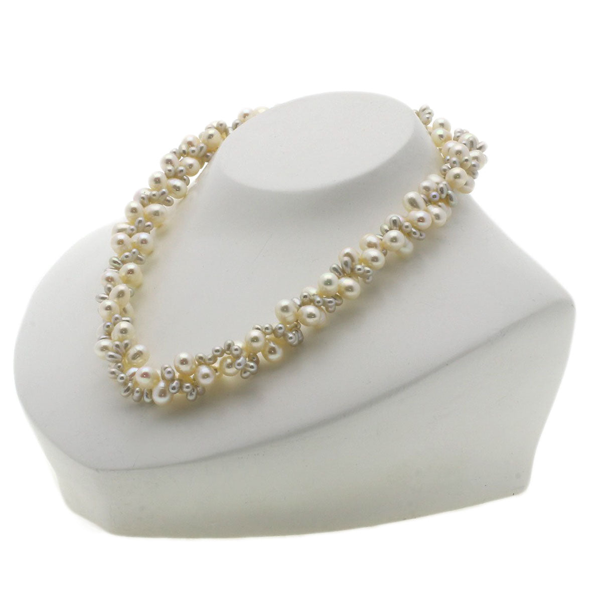 Freshwater Pearl Pearl Necklace Silver  52.9g　Ladies