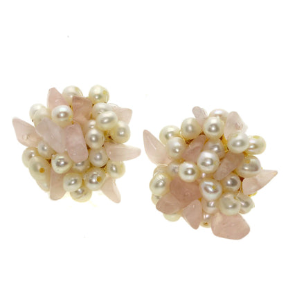 Freshwater Pearl Earring Bracelet 3-piece set Necklace Metal 53.1g　Ladies
