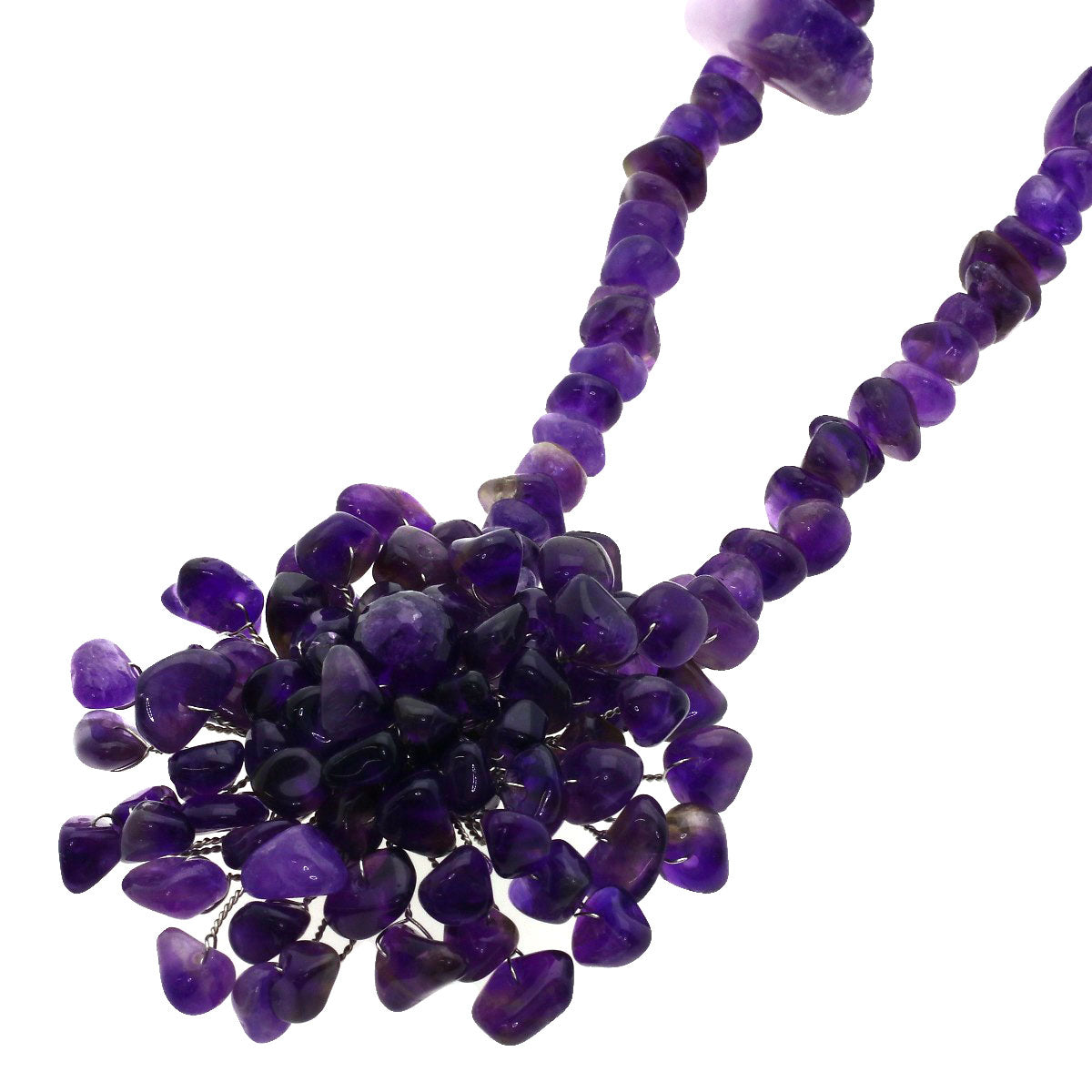 Amethyst Necklace Metal  53.3g　Ladies