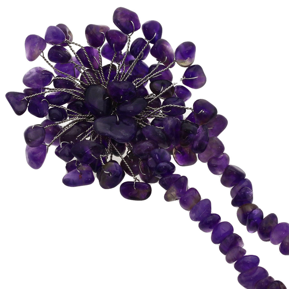 Amethyst Necklace Metal  53.3g　Ladies