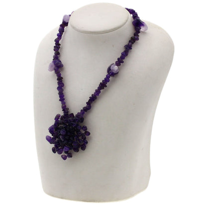 Amethyst Necklace Metal  53.3g　Ladies