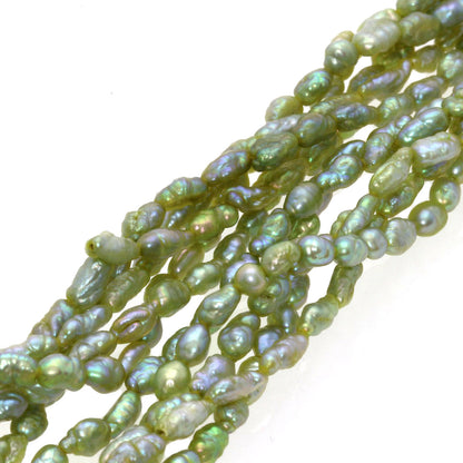 Freshwater Pearl Pearl 5 strands Necklace Silver 30.1g　Ladies