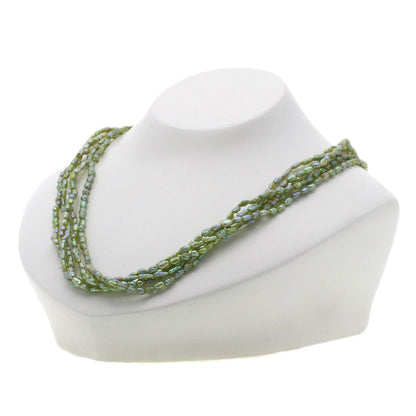Freshwater Pearl Pearl 5 strands Necklace Silver 30.1g　Ladies