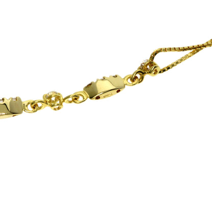 0.42ct Diamond Necklace K18 Yellow Gold  4.2g　Ladies