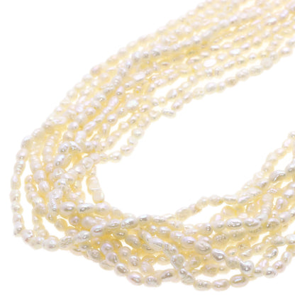 Freshwater Pearl Pearl 10 units Necklace Silver 62.2g　Ladies