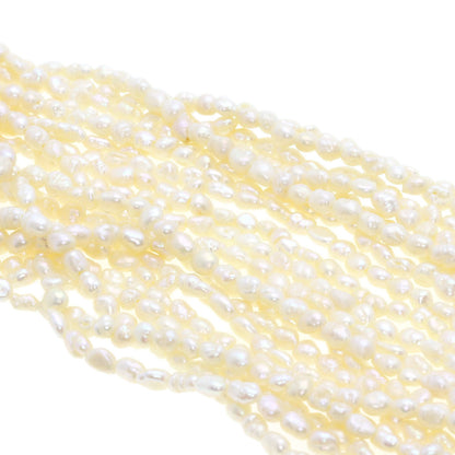 Freshwater Pearl Pearl 10 units Necklace Silver 62.2g　Ladies