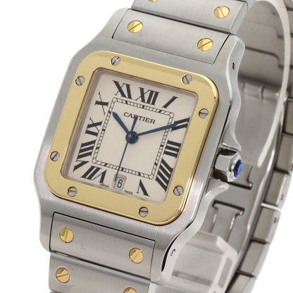 CARTIER Santosgalbe LM Watches W20011C4 Stainless Steel/SSxK18YG mens