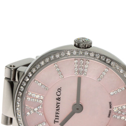 TIFFANY&Co. Atlas 2 Hand Diamond Watches Stainless Steel/Stainless Steel Ladies