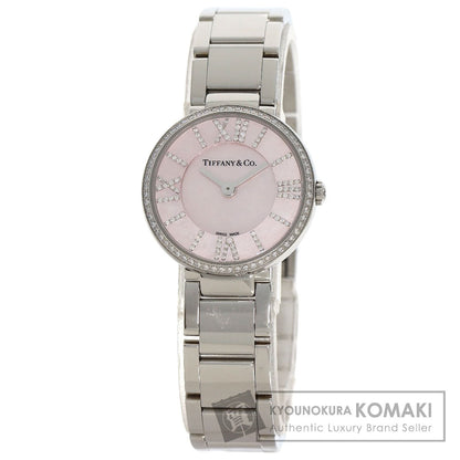 TIFFANY&Co. Atlas 2 Hand Diamond Watches Stainless Steel/Stainless Steel Ladies