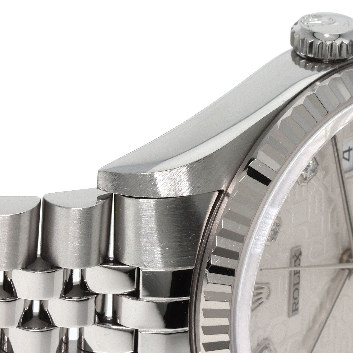 ROLEX DATEJUST 10P Diamond Watches 16234G Stainless Steel/Stainless Steel mens