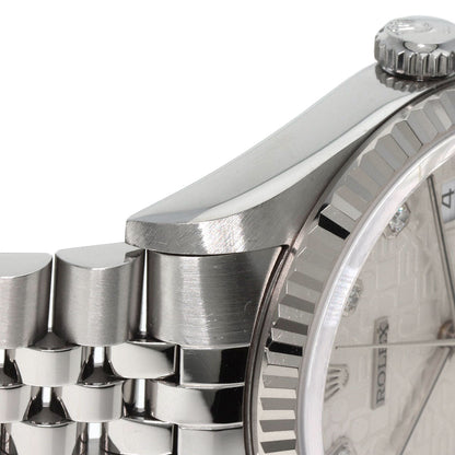 ROLEX DATEJUST 10P Diamond Watches 16234G Stainless Steel/Stainless Steel mens